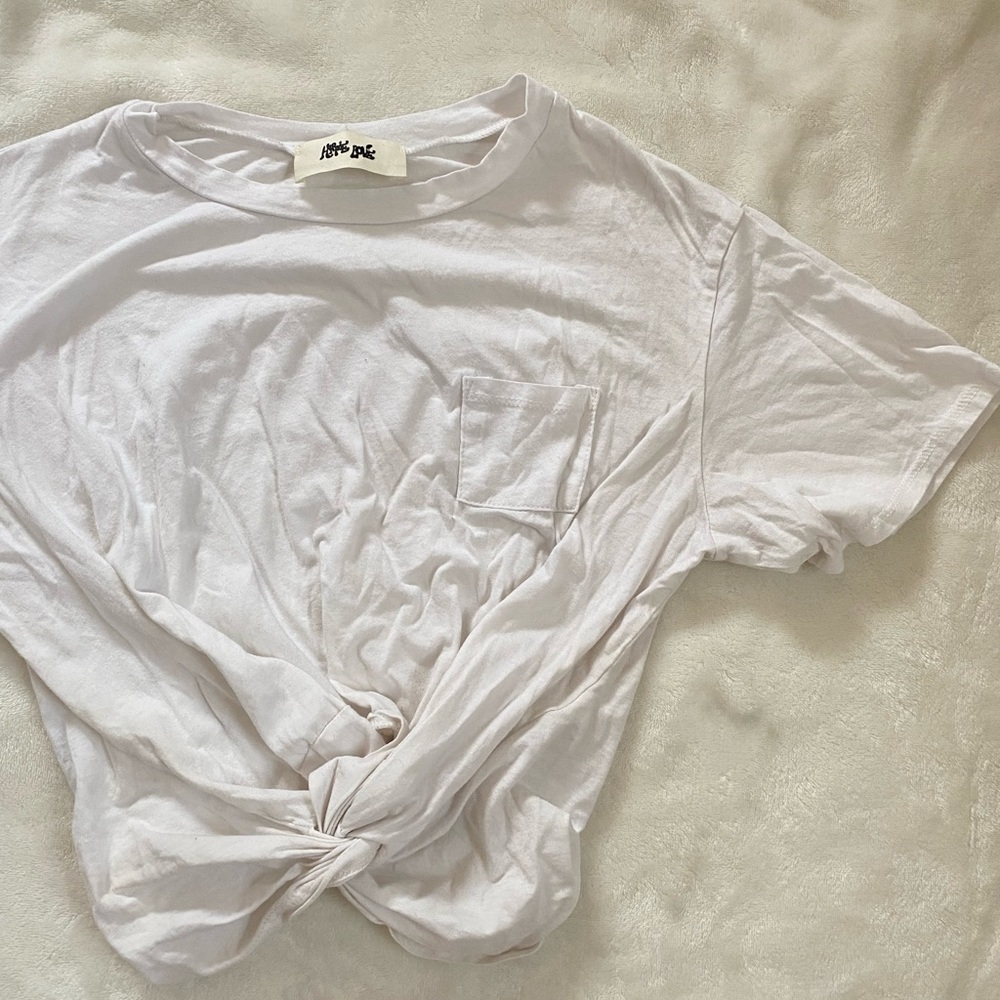White Pocket Tee